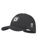 Casquette 5 panneaux en polyester avec lampe 4 LED amovible 200 mAh vue principale