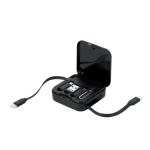 Câble Type-C rétractable pour données avec support téléphone deuxième vue