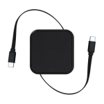 Câble Type-C rétractable pour données avec support téléphone  troisième vue