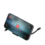 Câble Type-C rétractable pour données avec support téléphone sixième vue