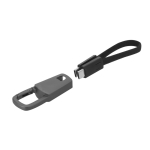 Câble de charge et de données USB-C 60 W avec mousqueton en plastique deuxième vue