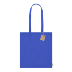 Sac en coton recyclé avec longues poignées 140 g/m2 Upcycling