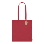 Sac en coton recyclé avec longues poignées 140 g/m2 Upcycling