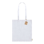 Sac en coton recyclé avec longues poignées 140 g/m2 Upcycling