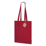 Sac en coton recyclé avec longues poignées 140 g/m2 Upcycling deuxième vue