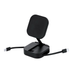 Câble de charge 2 en 1 en plastique avec support magnétique 60 W couleur noir première vue