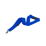 Tour de cou classique en polyester recyclé avec fermeture de sécurité couleur bleu première vue