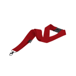 Tour de cou classique en polyester recyclé avec fermeture de sécurité couleur rouge première vue