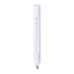 Stylo-cutter en plastique finition mate avec encre bleue couleur blanc première vue