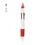 Stylo 4 couleurs avec surligneur intégré et capuchon