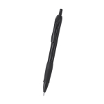 Stylo à bille en plastique avec corps en caoutchouc, encre noire deuxième vue