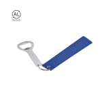 Porte-clés décapsuleur en aluminium recyclé avec sangle en polyester
