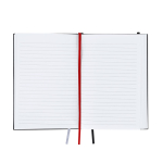 Carnet A5 à couverture rigide avec 3 marque-pages et pages lignées quatrième vue