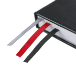 Carnet A5 à couverture rigide avec 3 marque-pages et pages lignées sixième vue