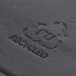 Carnet A5 à couverture rigide avec 3 marque-pages et pages lignées huitième vue