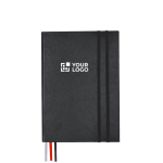 Carnet A5 à couverture rigide avec 3 marque-pages et pages lignées vue principale