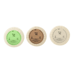 Set de savons emballés individuellement avec 3 parfums différents couleur naturel première vue
