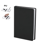 Tableau blanc double dans un étui en similicuir avec chiffon et feutre