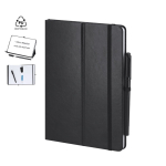 Carnet A5 avec ardoise et support en simili cuir, pages lignées