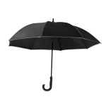 Parapluie coupe-vent avec liserés réfléchissants sur les bords Ø120 couleur noir première vue