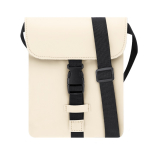 Sac bandoulière en similicuir, poche centrale et fermeture à boucle deuxième vue