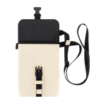 Sac bandoulière en similicuir, poche centrale et fermeture à boucle quatrième vue