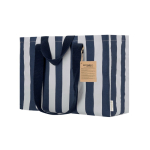 Sac en coton recyclé avec soufflet et longues anses 310 g/m²  troisième vue