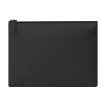 Trousse de toilette en cuir synthétique avec compartiment zippé couleur noir première vue