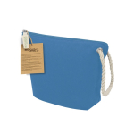 Trousse en coton recyclé avec cordon et fermeture éclair 240 g/m² deuxième vue