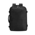 Sac à dos en similicuir avec pompe à vide et compartiment extensible couleur noir première vue