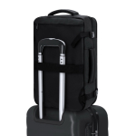 Sac à dos en similicuir avec pompe à vide et compartiment extensible