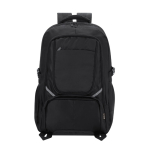 Sac à dos en nylon recyclé 420D avec poche pour ordinateur 15” couleur noir première vue
