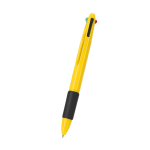 Stylo multicolore 4-en-1 avec grip en caoutchouc et 4 encres deuxième vue