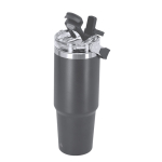 Gobelet isotherme en acier inoxydable à double paroi avec anse 900 ml  troisième vue