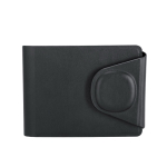 Porte-cartes portefeuille en similicuir avec localisateur intelligent couleur noir première vue