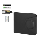 Porte-cartes portefeuille en similicuir avec localisateur intelligent