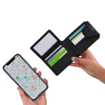 Porte-cartes portefeuille en similicuir avec localisateur intelligent cinquième vue