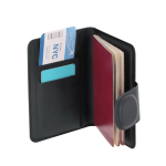 Étui passeport en similicuir avec localisateur et fermeture magnétique sixième vue