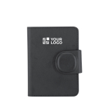 Étui passeport en similicuir avec localisateur et fermeture magnétique vue principale