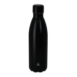 Gourde isotherme en inox recyclé avec bouchon assorti 500 ml couleur noir première vue
