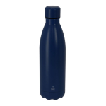Gourde isotherme en inox recyclé avec bouchon assorti 500 ml couleur bleu marine première vue