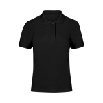 Polo femme 100 % coton piqué, manches courtes 180 g/m² couleur noir première vue