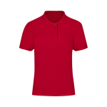 Polo femme 100 % coton piqué, manches courtes 180 g/m² couleur rouge première vue