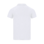 Polo enfant coton piqué blanc, manches courtes, col renforcé, 180 g/m²  troisième vue