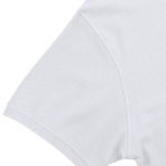 Polo enfant coton piqué blanc, manches courtes, col renforcé, 180 g/m² cinquième vue