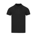 Polo enfant manches courtes en coton piqué, col côtelé 180 g/m² couleur noir première vue
