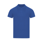 Polo enfant manches courtes en coton piqué, col côtelé 180 g/m² couleur bleu première vue