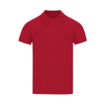 Polo enfant manches courtes en coton piqué, col côtelé 180 g/m² couleur rouge première vue