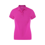 Polo femme ajusté manches courtes en tissu technique 180 g/m² couleur fuchsia première vue