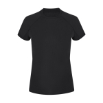 T-shirt technique femme manches courtes raglan polyester 135 g/m² couleur noir première vue